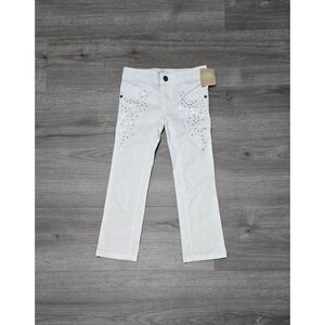 Crazy 8 Girls Jeans‎ Size 4 White Jeggings Skinny Pants Stretch Waist NWT